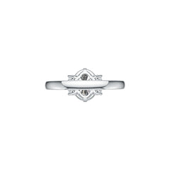 Sterling Silver Semi Mount Ring Setting Oval OV 10X8mm White Topaz M0075DK21205R - Syzjewelry