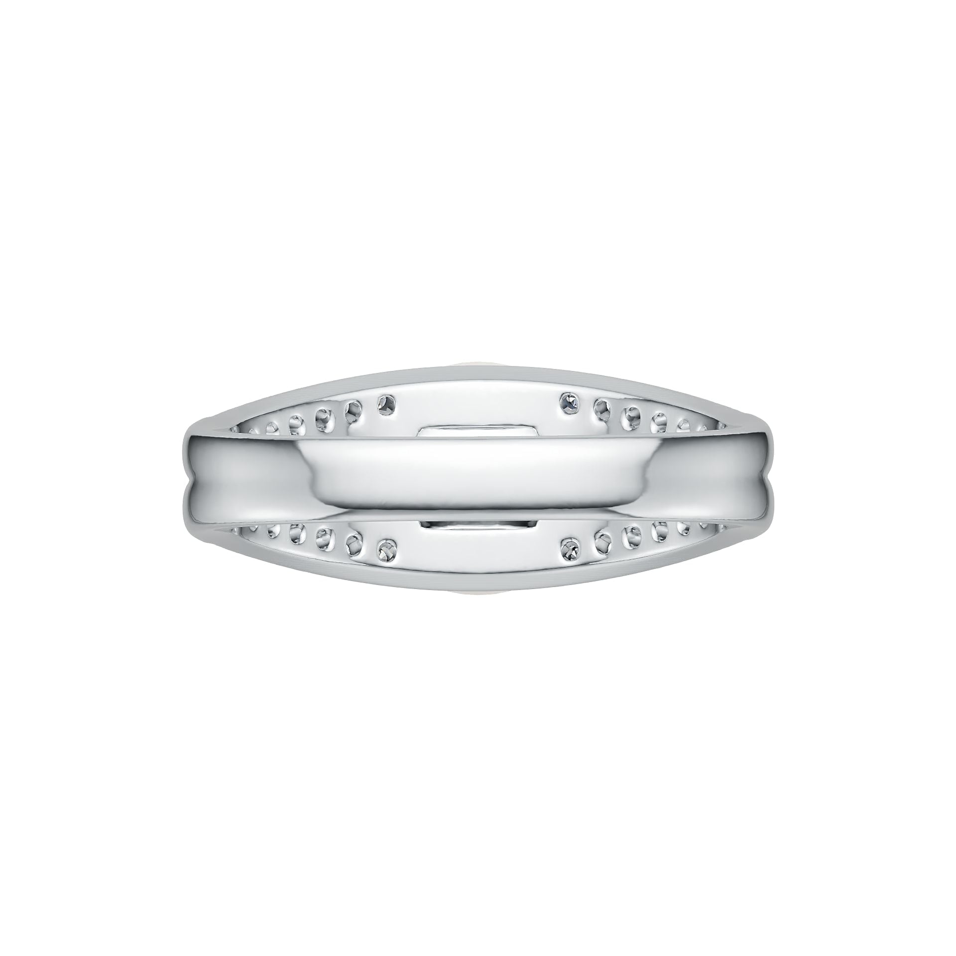 Sterling Silver Semi Mount Ring Setting Round RD 9.5mm DHJ