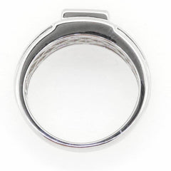 Men's Platinum Semi Mount Ring Setting Princess SQ 6.5X6.5mm Syzjewelry