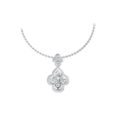 Sterling Silver Semi Mount Pendant Setting Round RD 4x4mm DHJ