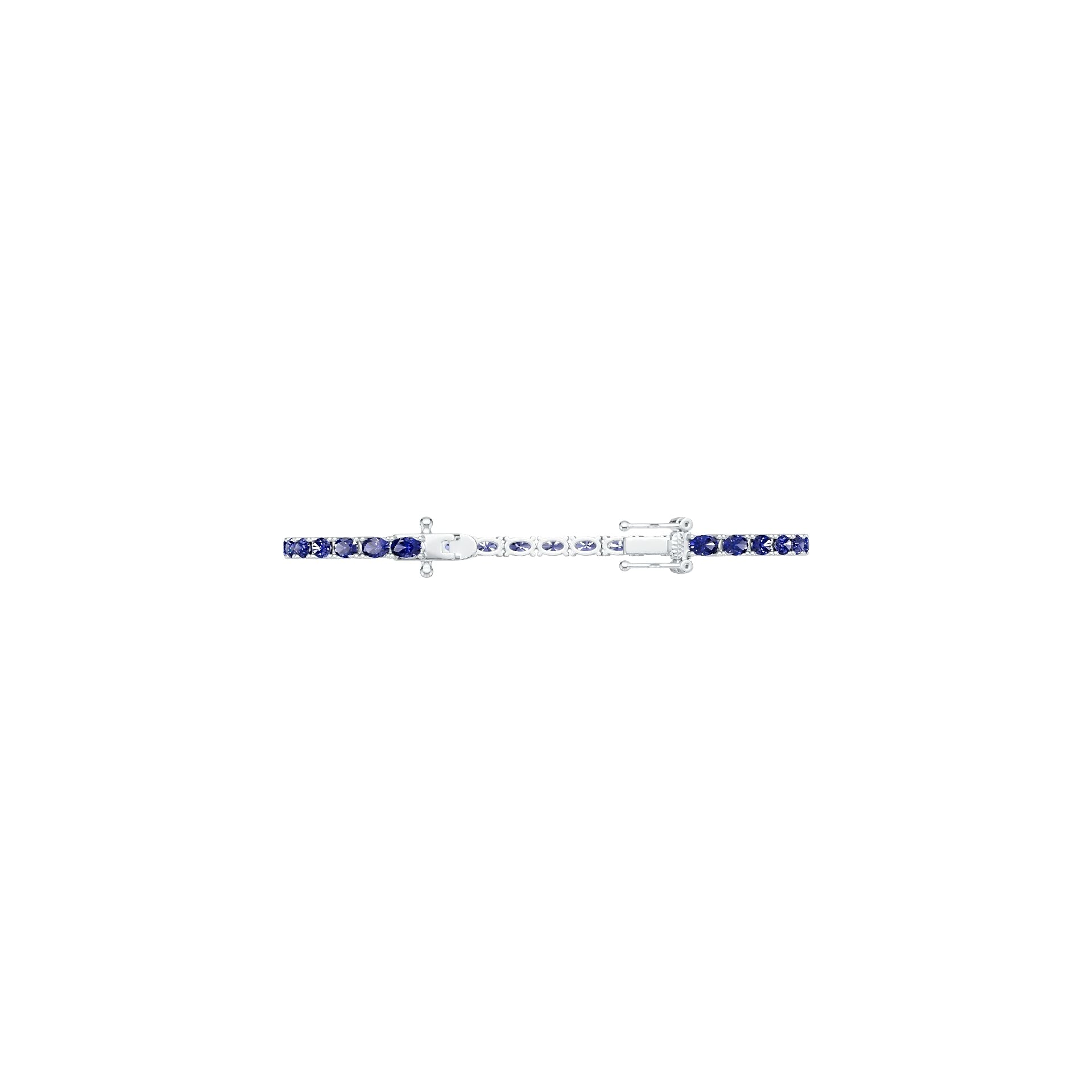 Platinum Semi Mount Bracelet Setting Oval Ov Diamond Accent Syzjewelry