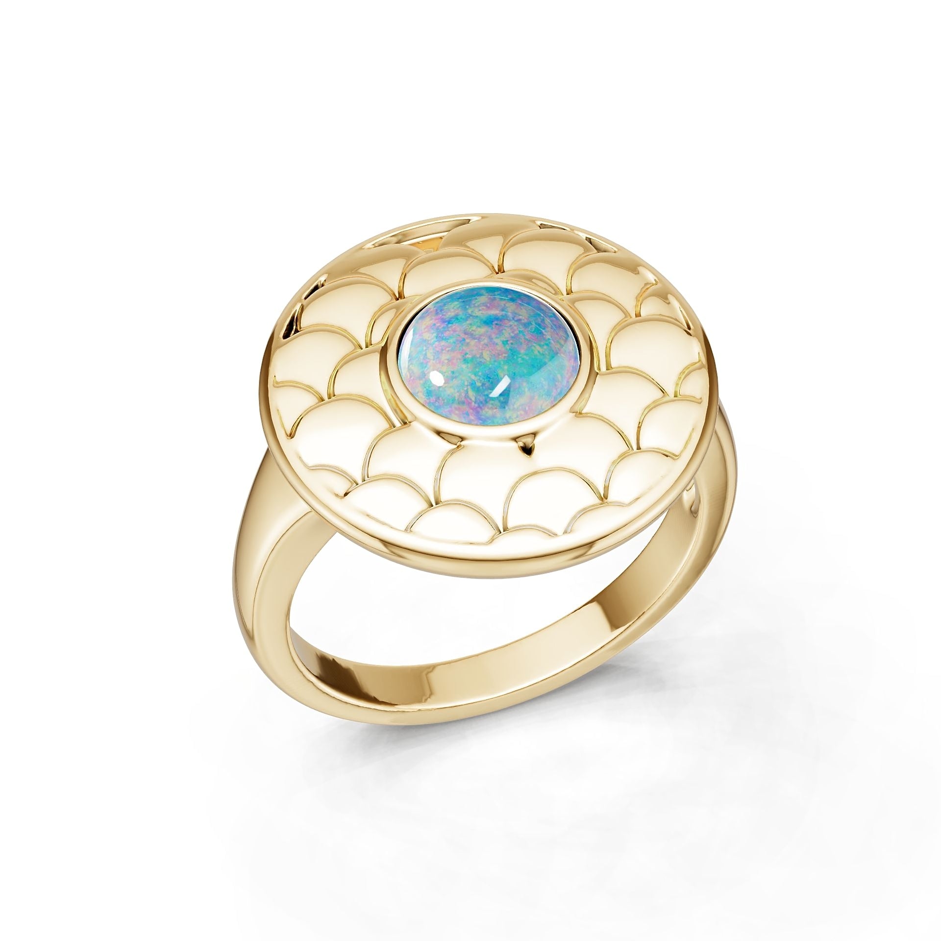 10K Gold Semi Mount Ring Setting Round Ro 6x6mm Syz Jewelry