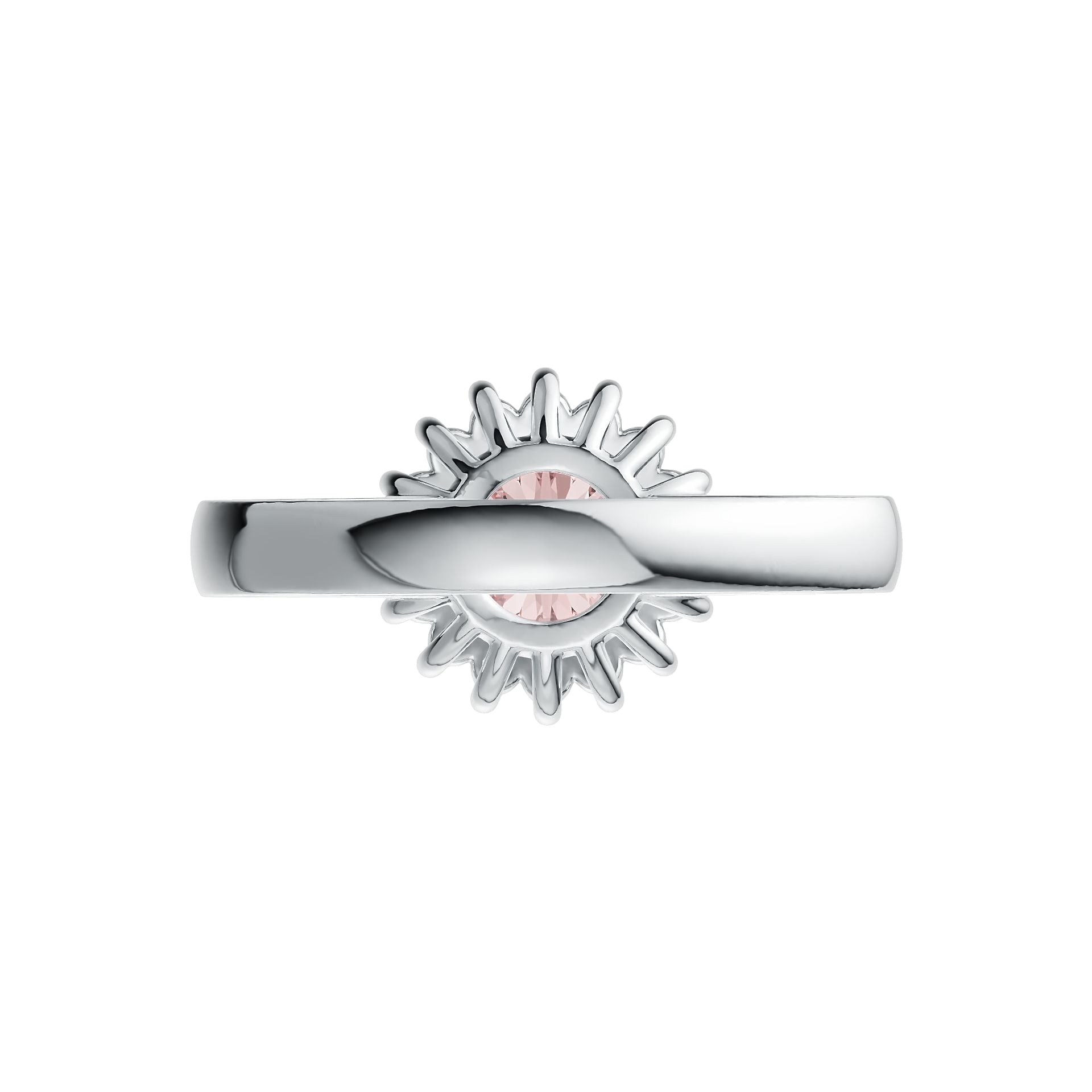 Sterling Silver Semi Mount Ring Setting Round RD 7X7mm Halo Syzjewelry