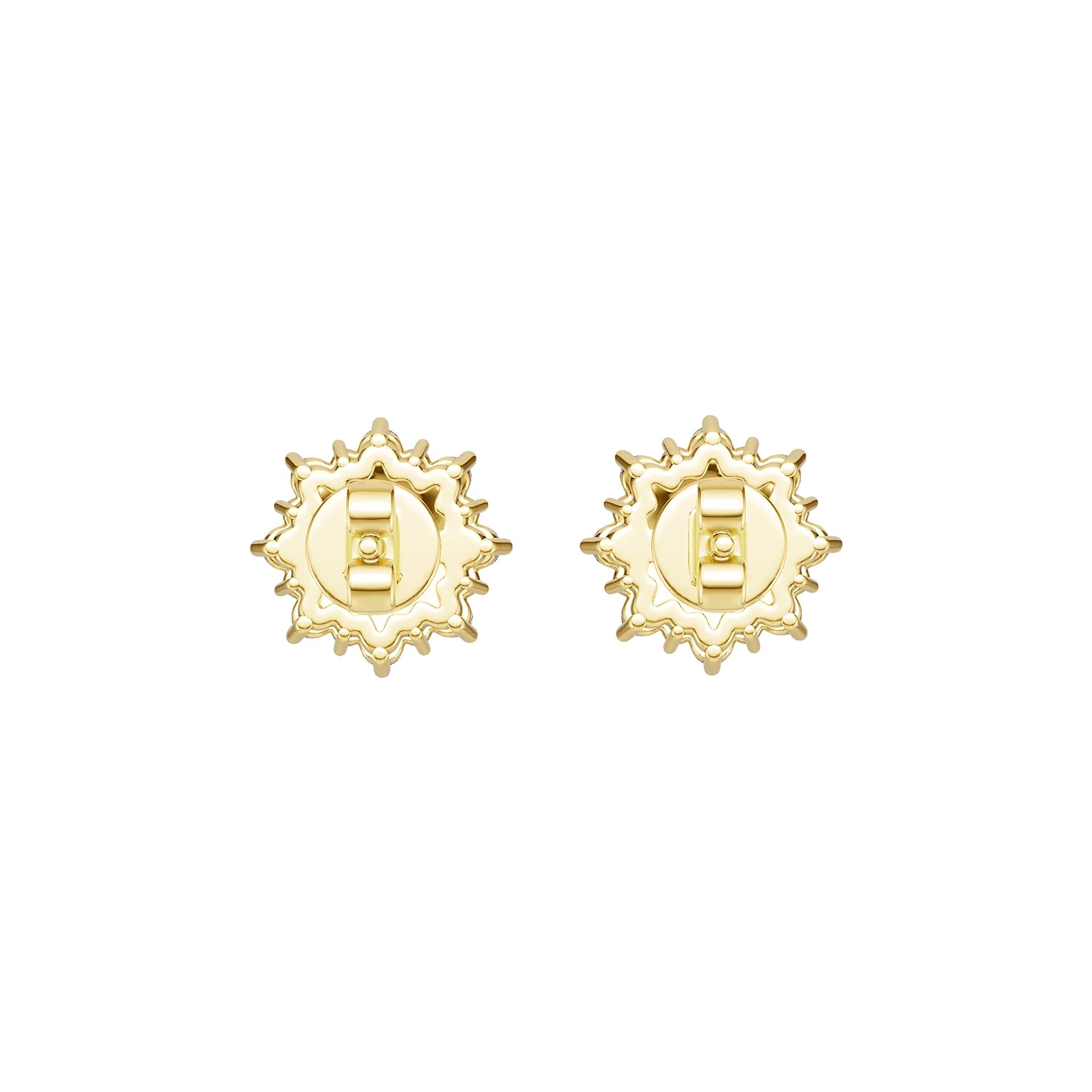 10K 14K Gold or 14K Gold Semi Mount Earrings Setting Round Rd Diamond Accent Syzjewelry