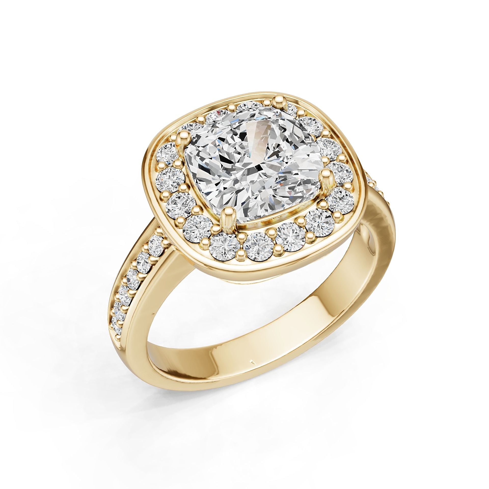 Platinum Semi Mount Ring Setting Cushion Cu 5x8mm Diamond Accent Syz Jewelry