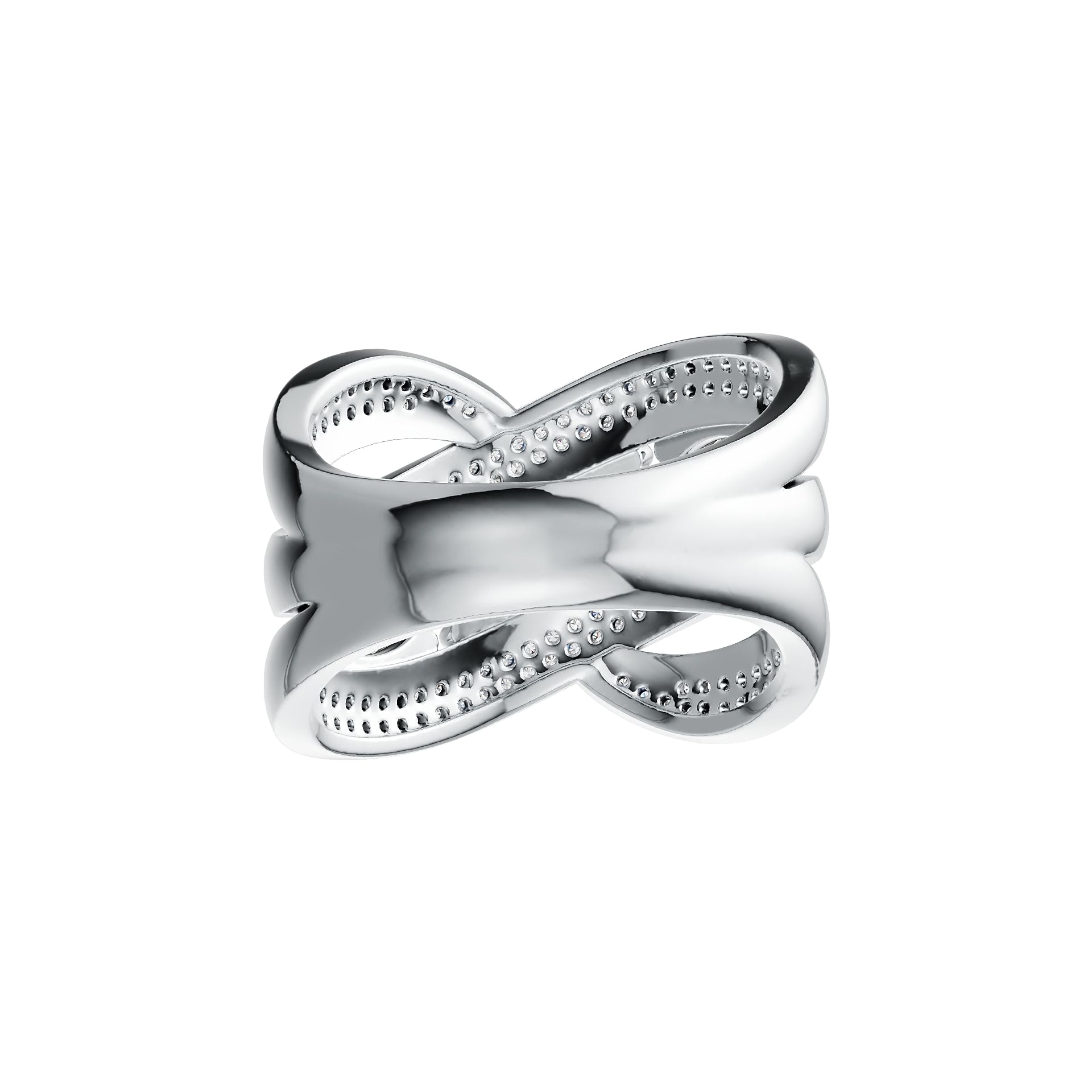 Sterling Silver Semi Mount Ring Setting Oval OV 6X4mm with White Topaz DHJ