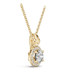 Sterling Silver Semi Mount Pendant Setting Round Ro 5x5mm Syz Jewelry