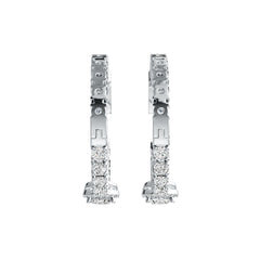10K Gold Semi Mount Earrings Setting Pear PE 7X5mm with Moissanite Accent DHJ