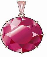 Platinum Semi Mount Pendant Setting Round RD 13mm DHJ