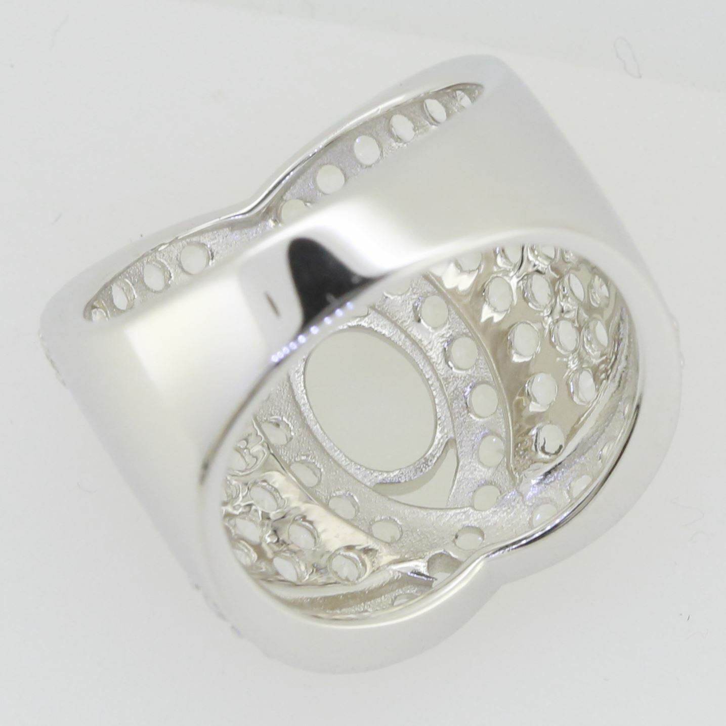 18K Gold Semi Mount Ring Setting Oval OV 8X6mm Dome Ring Diamond Accent Syzjewelry