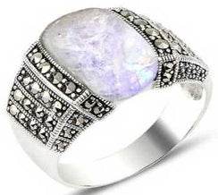 14K Gold Semi Mount Ring Setting Cushion CU 12X10mm Cabochon Diamond Accent DHJ