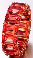 14K Gold Semi Mount Ring Setting Emerald OCT 6X4mm 17-Stones DHJ