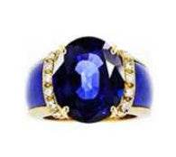 18K Gold Semi Mount Ring Setting Oval OV 9X7mm Diamond Accent DHJ