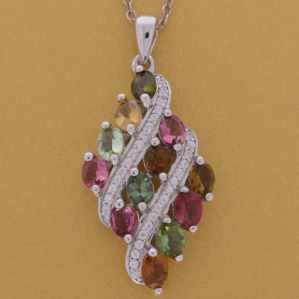 14K Gold Semi Mount Pendant Setting Oval OV 4X3mm Diamond Accent DHJ