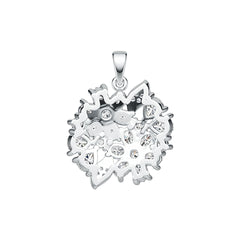 14K Gold Semi Mount Pendant Setting Pear PE 5X4mm Diamond Accent DHJ