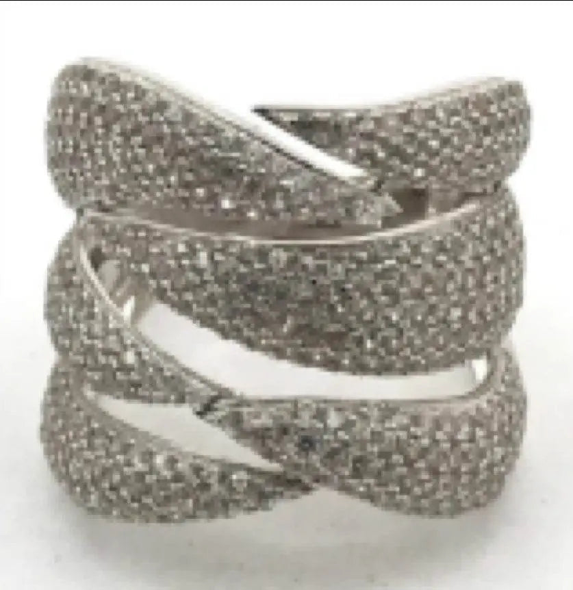 Platinum Semi Mount Ring Setting Round RD 1.0mm Diamond Accent DHJ