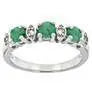 18K Gold Semi Mount Ring Setting Round RD 4x4mm Diamond Accent DHJ