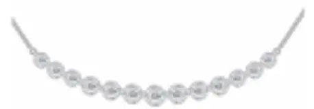 18K Gold Pendant Arc Curved with White Topaz or Moissanite Diamond Accent DHJ