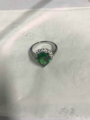 10K Gold Semi Mount Ring Setting Pear PE 12X10mm Halo Moissanite Accent DHJ