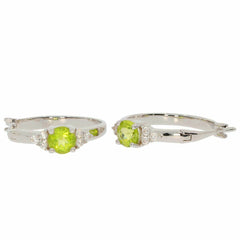 14K Gold Semi Mount Earrings Setting RD 5x5mm Diamond Accent Syzjewelry