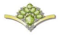 Platinum Semi Mount Ring Setting PE 6X4mm Diamond Accent DHJ