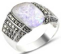 Platinum Semi Mount Ring Setting Cushion CU 12X10mm Cabochon Diamond Accent DHJ