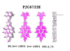 Platinum Semi Mount Earrings Setting Pear PE 6X4mm PE 5X4mm DHJ