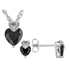 18K Gold Semi Mount Pendant Setting Heart HT 7X7mm Diamond Accent DHJ