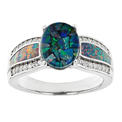 Platinum Semi Mount Ring Setting Oval OV 10X8mm Cabochon Diamond Accent DHJ