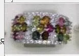 18K Gold Semi Mount Ring Setting Oval OV 4X3mm with White Topaz Diamond Accent DHJ
