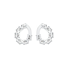 14K Gold Semi Mount Earrings Setting Oval OV 7X5mm DHJ