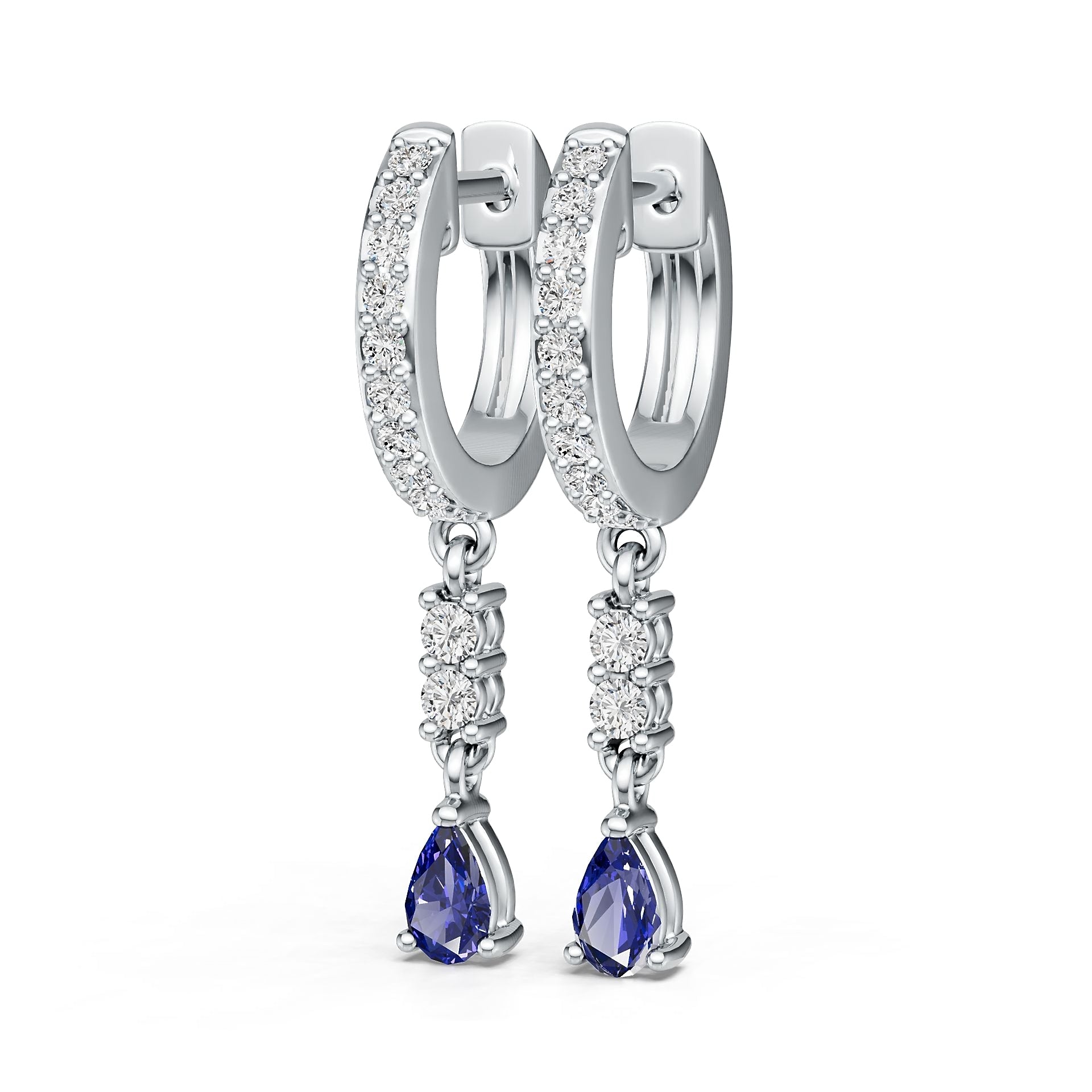 Sterling Silver Semi Mount Earrings Setting Round Rd DHJ