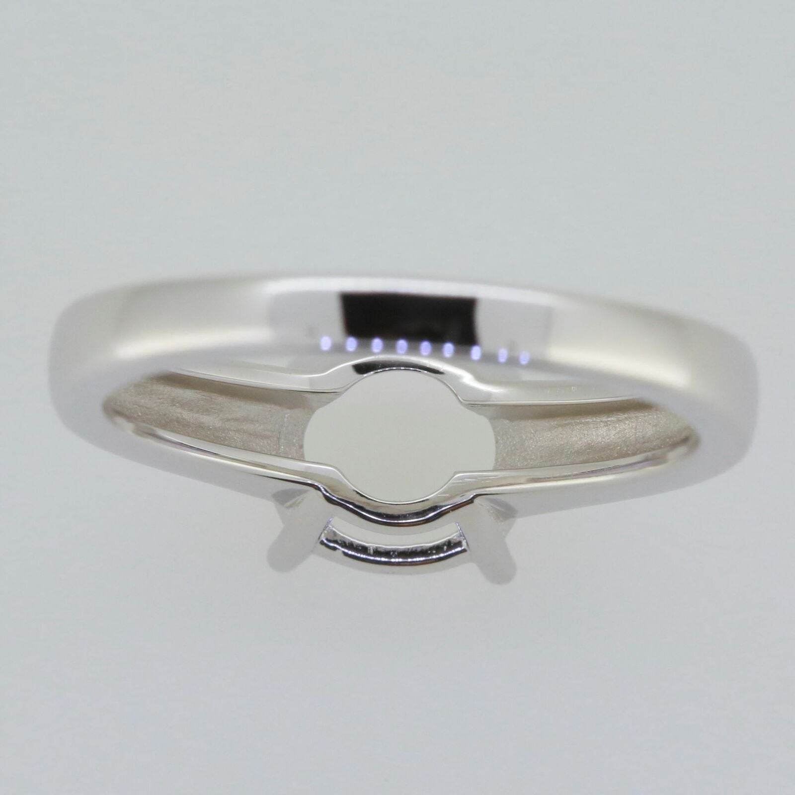 18K Gold Semi Mount Ring Setting Round RD 8x8mm Syzjewelry