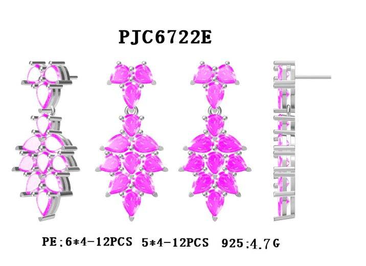10K Gold Semi Mount Earrings Setting Pear PE 6X4mm PE 5X4mm DHJ