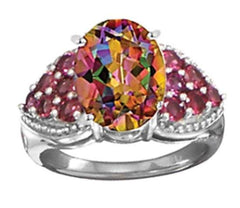 Platinum Semi Mount Ring Setting Oval OV 10X8mm with Diamond Accent DHJ