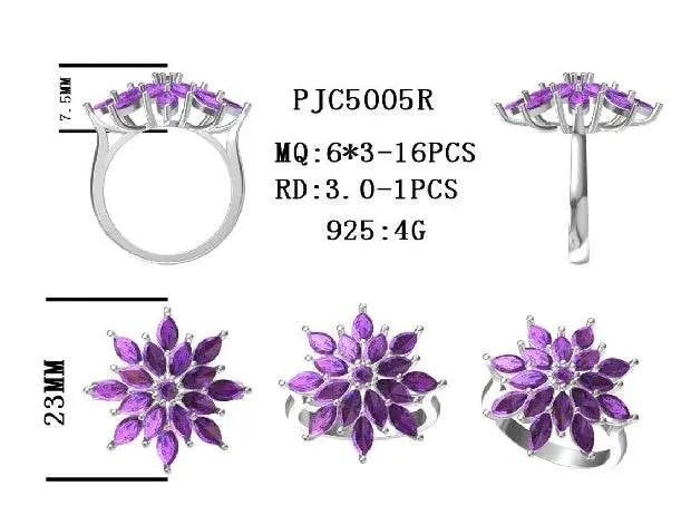 10K Gold Semi Mount Ring Setting Marquise MQ 6X3mm Moissanite Accent DHJ
