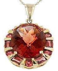 14K Gold Semi Mount Pendant Setting Oval OV 12X10mm Diamond Accent DHJ