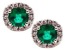 Platinum Semi Mount Earrings Setting Oval OV 5X4mm Halo Diamond Accent DHJ