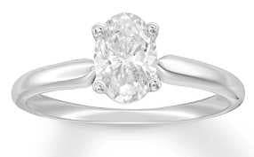 10K Gold Semi Mount Ring Setting Oval OV 8X6mm Solitaire DHJ