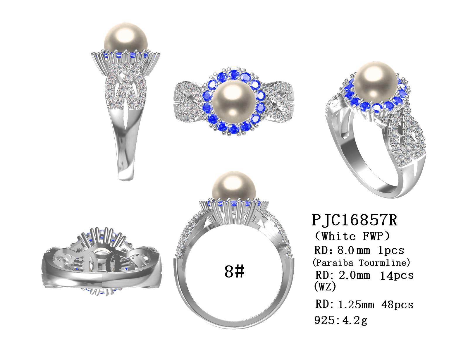Platinum Semi Mount Ring Setting Round RD 8x8mm Diamond Accent DHJ