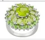Platinum Semi Mount Ring Setting RD 8x8mm with White Topaz Diamond Accent DHJ
