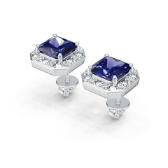 Sterling Silver Semi Mount Earrings Setting Round Rd 6x6mm DHJ
