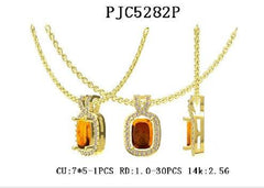 18K Gold Semi Mount Pendant Setting Cushion CU 7X5mm Halo Diamond Accent DHJ