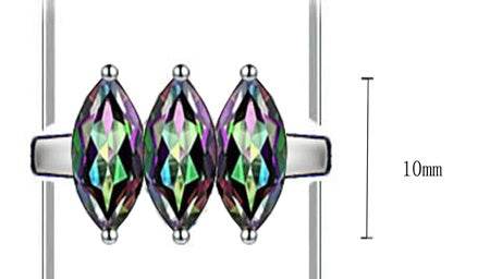 Platinum Semi Mount Ring Setting Marquise MQ 10X5mm 3-Stone Ring DHJ