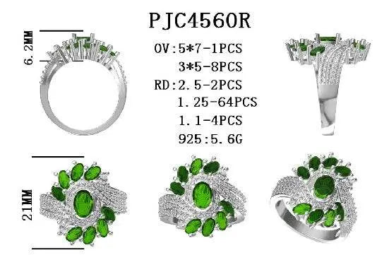 10K Gold Semi Mount Ring Setting Oval OV 7X5mm OV 5X3mm Moissanite Accent DHJ