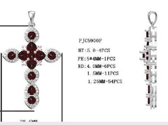 10K Gold Semi Mount Pendant Setting Heart HT 5X5mm PE 5X4mm RD 4X4mm Moissanite Accent DHJ