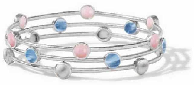 3 Pc Set 18K Gold Semi Mount Bracelet Setting Round RD 6x6mm Cabochon Bangle Bezel Set 7" DHJ