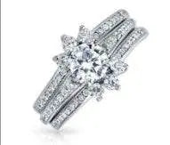 14K Gold Semi Mount Ring Setting Oval OV 8X6mm Diamond Accent DHJ