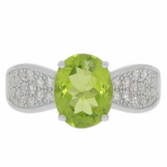 10K Gold Semi Mount Ring Setting Oval OV 10X8mm Moissanite Accent DHJ