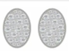 10K Gold Semi Mount Earrings Setting Round RD 3.5mm Moissanite Accent DHJ